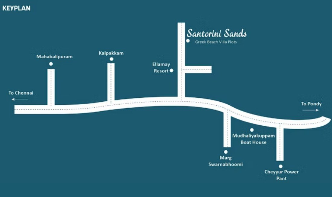 Santorini Sands Location Key Plan